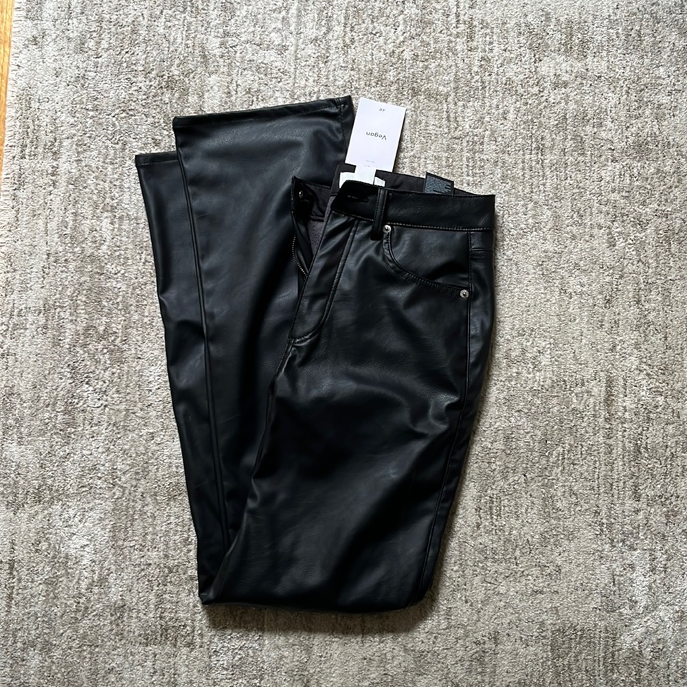 NWT ✨ H&M Vegan Leather Pants